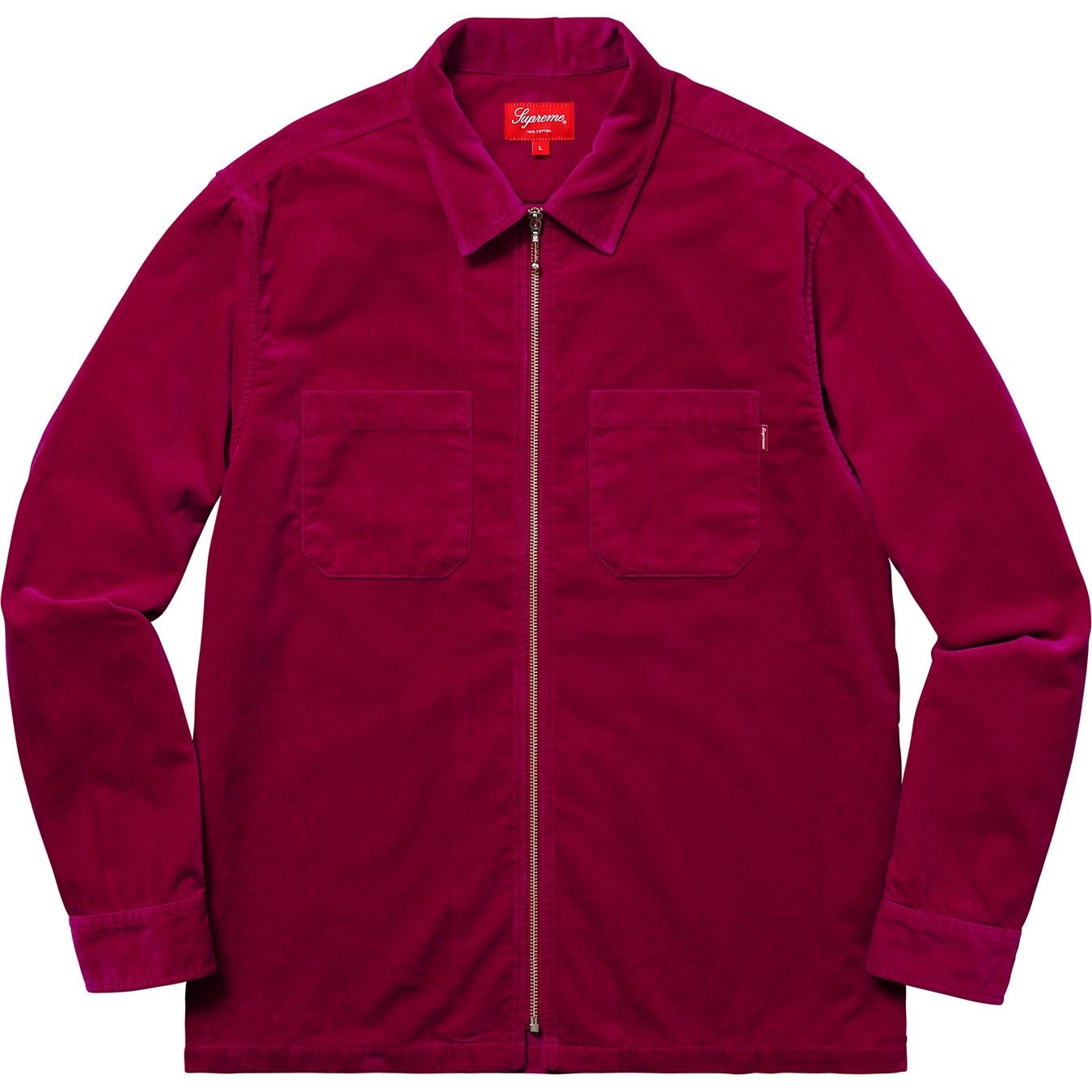 Velvet Zip Up Shirt view 3